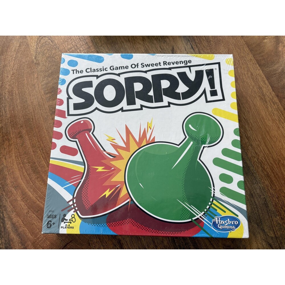 Hasbro Gaming Sorry! Board Game Classic Sweet Revenge 2-4 Players 6+ New Sealed